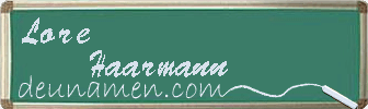 Lore Haarmann Visitenkarte